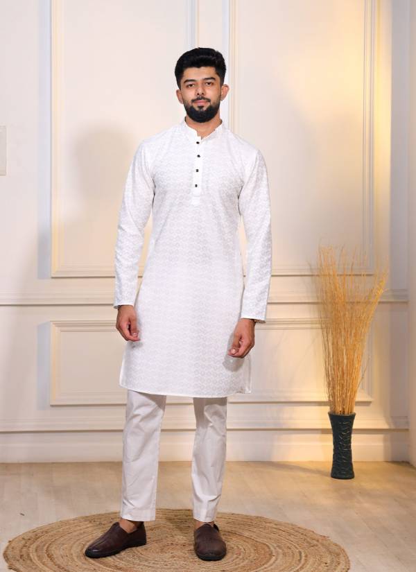 Mustard Yellow Stone Work Silk Blend Kurta Pajama Set