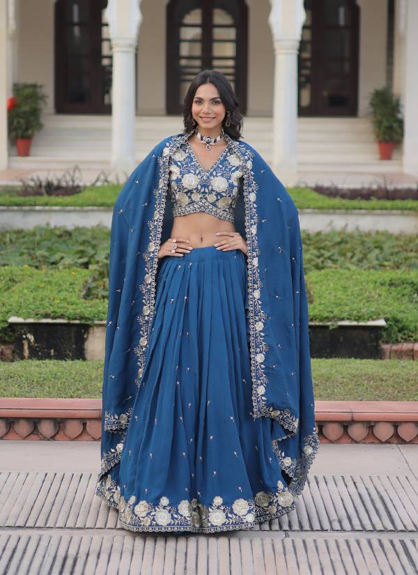 Off White Gota Patti Bridal Silk Designer Lehenga