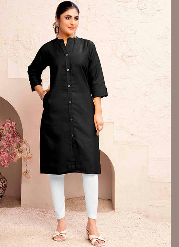 Classic Beige Zari Woven Cotton Rayon Kurti