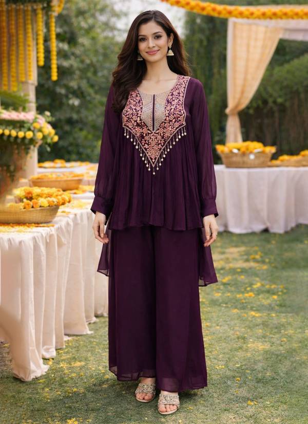 Golden Ivory Stone Work Cotton Printed Kurti