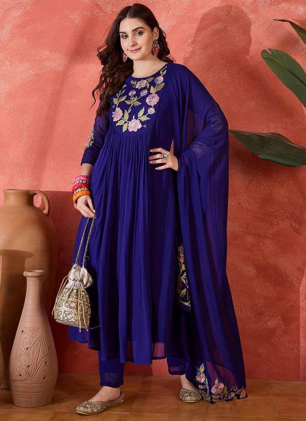 Wine Red Stone Work Cotton Silk Salwar Kameez Suit