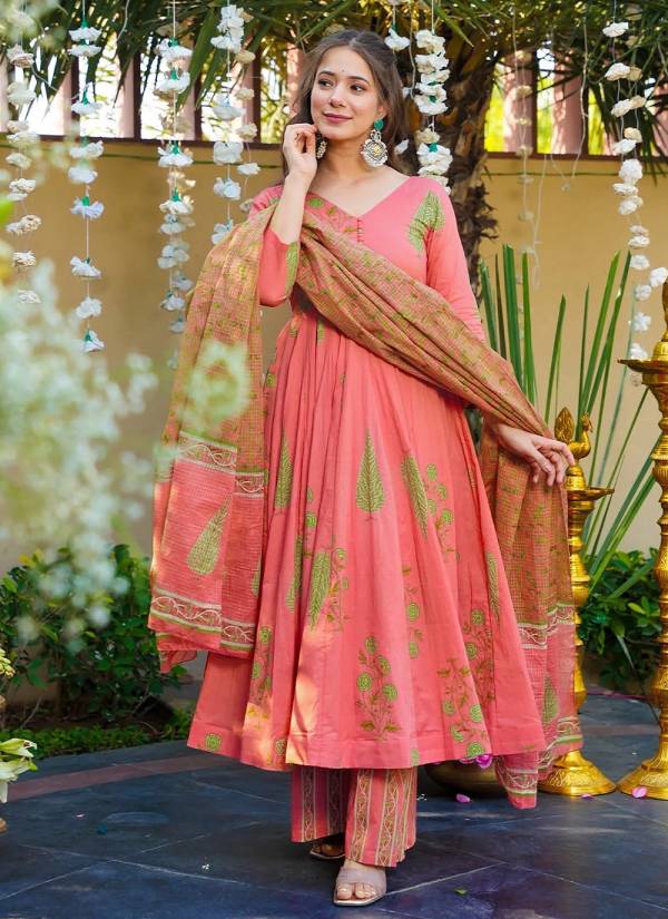 Fuchsia Thread Embroidered Cotton Silk 2 Piece Pakistani Suit