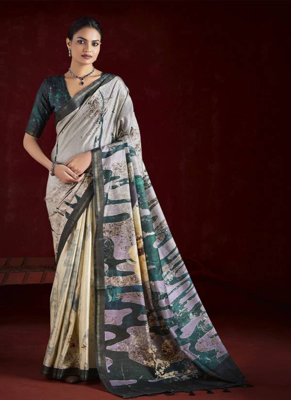 Wine Red Hand Block Printed Banarasi Silk Printed Saree