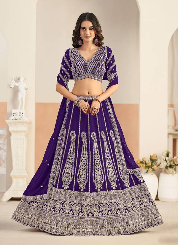 Sea Green Zardozi Embellished Tissue Silk Indo Western Lehenga