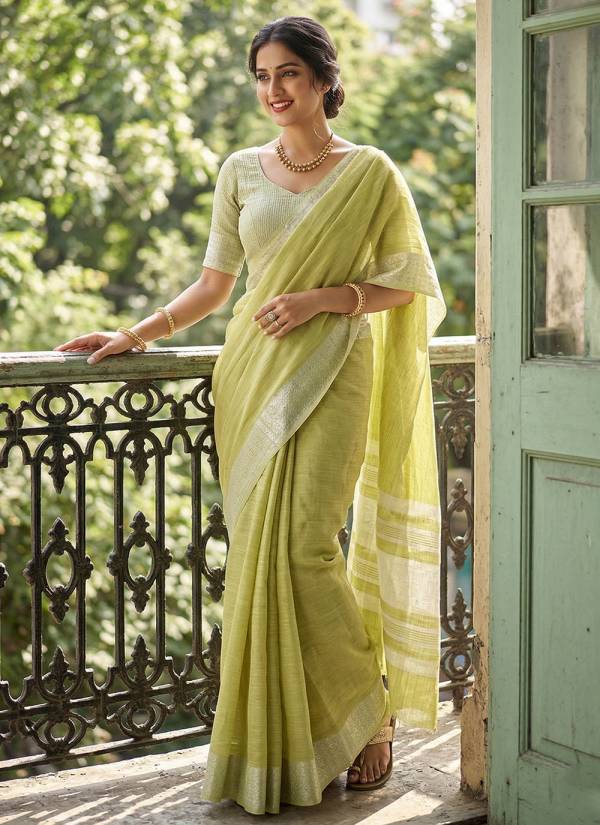 Burnt Orange Zari Woven Georgette Silk Saree