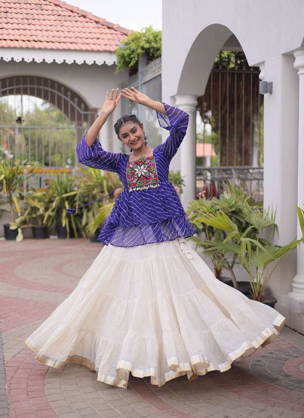 Sea Green Sequence Work Georgette Designer Lehenga