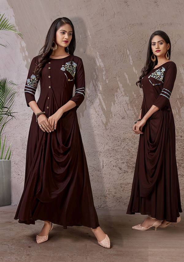 Turquoise Zardozi Embellished Silk Blend Party Wear Gown