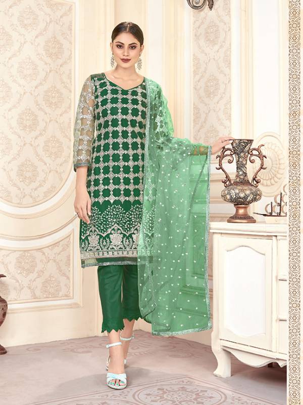 Magenta Stone Work Art Silk 2 Piece Pakistani Suit