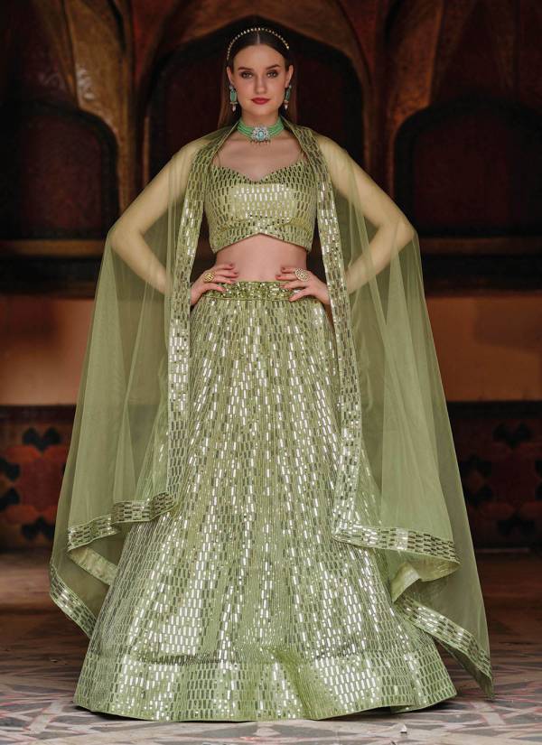 Fuchsia Kundan Work Satin Indo Western Lehenga