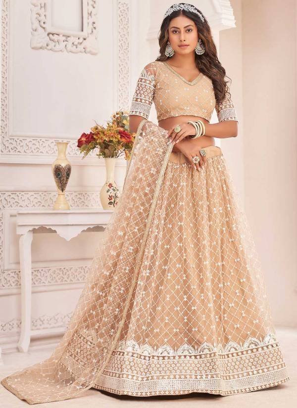 Teal Blue Gota Patti Net Indo Western Lehenga