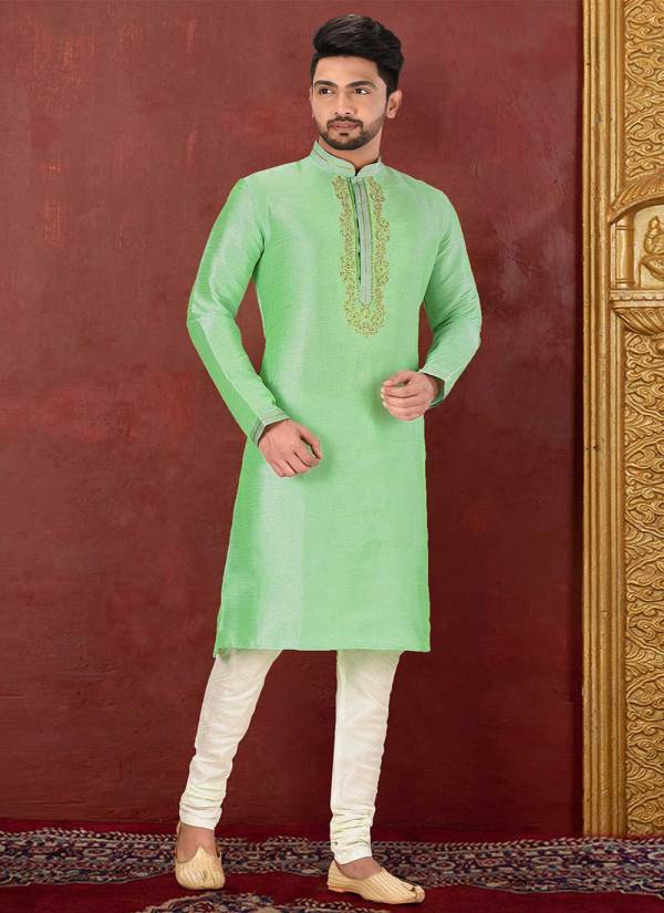 Royal Blue Stone Work Silk Blend Sherwani