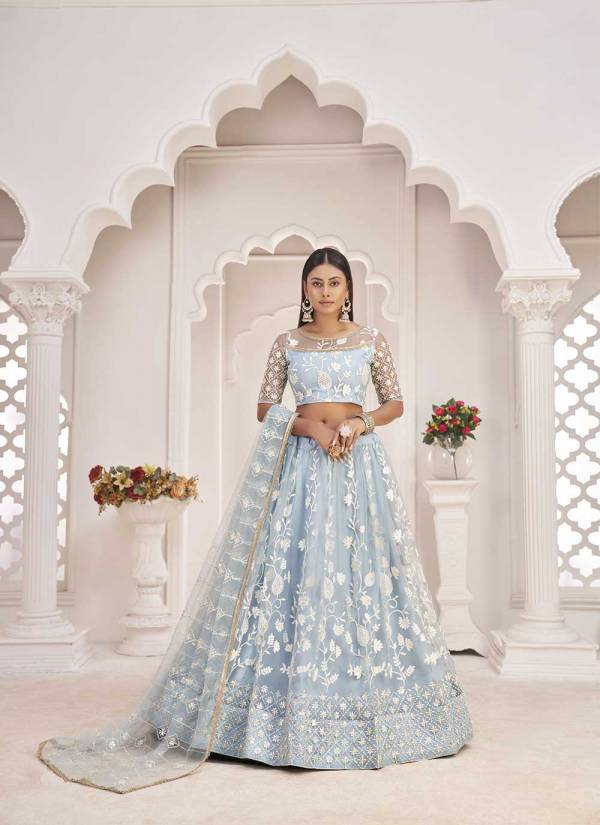 Emerald Green Gota Patti Brocade Designer Lehenga