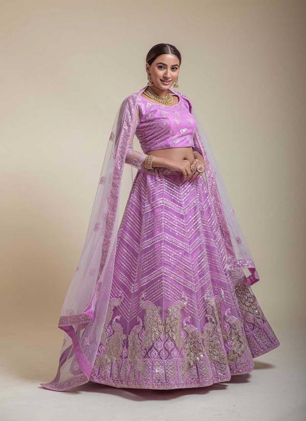 Sea Green Gota Patti Bridal Silk Lehenga Choli