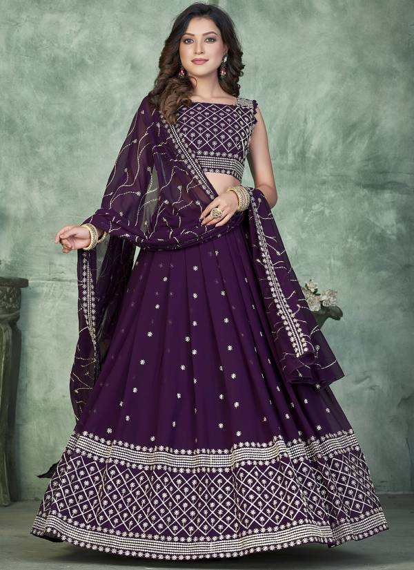 Golden Ivory Digital Printed Bridal Silk Indo Western Lehenga