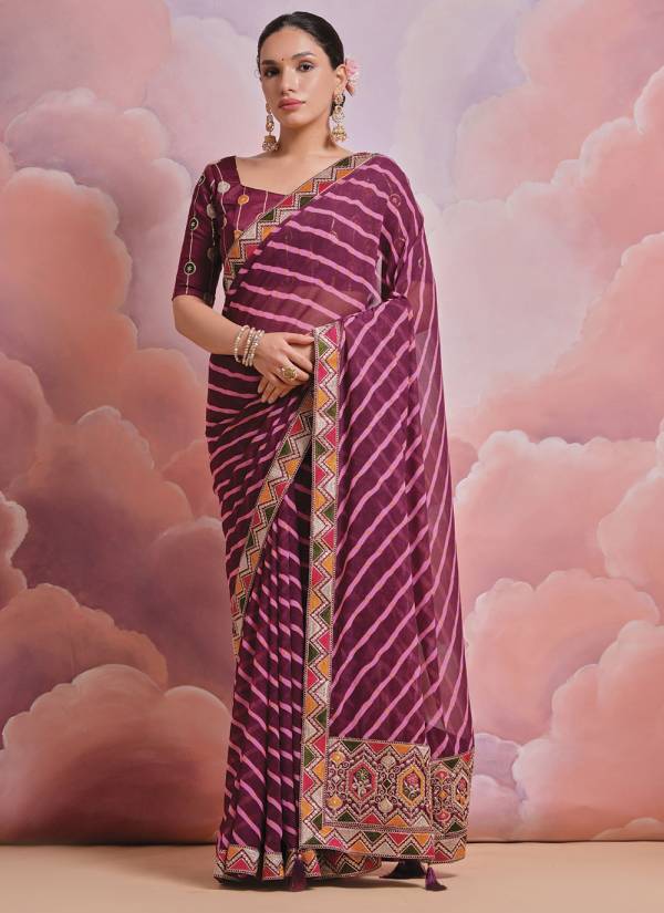 Off White Hand Block Printed Crepe Cotton Saree