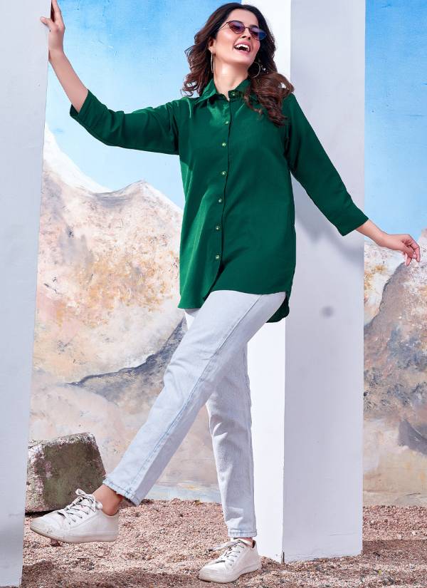 Lavender Resham Thread Georgette Casual Western Dress
