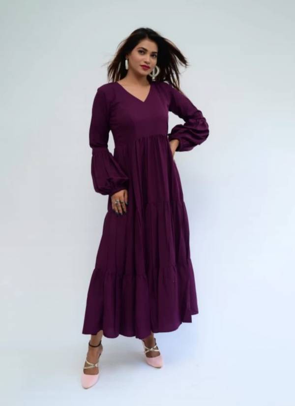 Blush Pink Zari Woven Chiffon Rayon Kurti