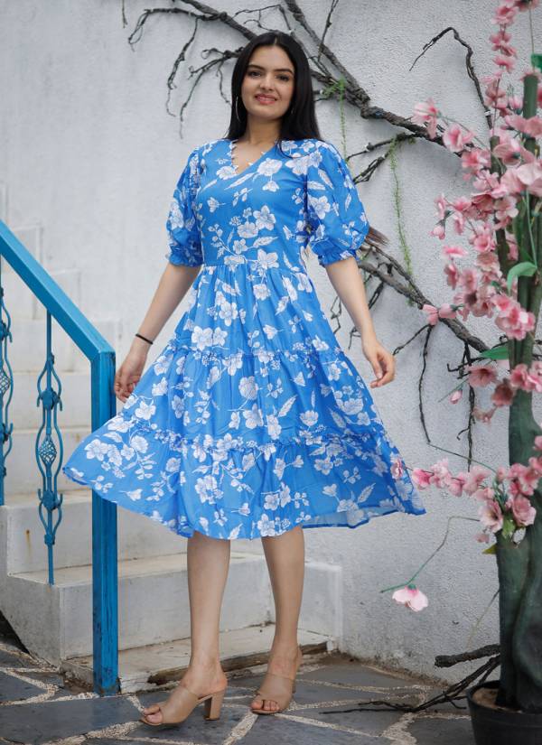 Blush Pink Hand Block Printed Rayon Embroidered Kurti