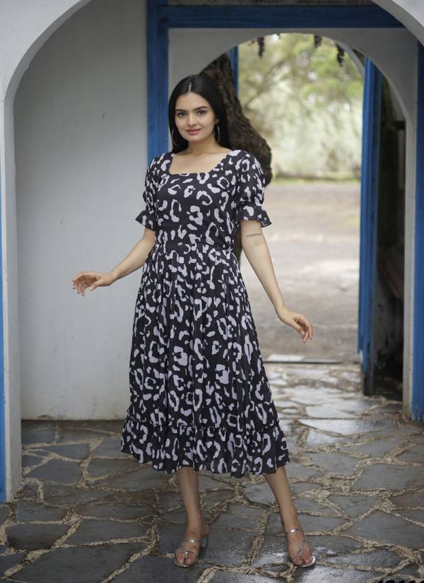 Wine Red Stone Work Georgette Designer Kurti