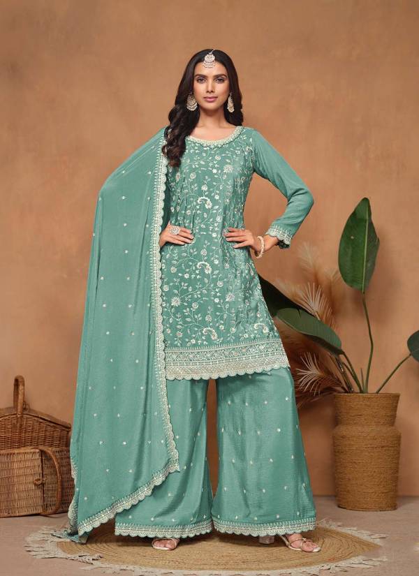 Rani Pink Hand Block Printed Georgette Eid Collection Suit