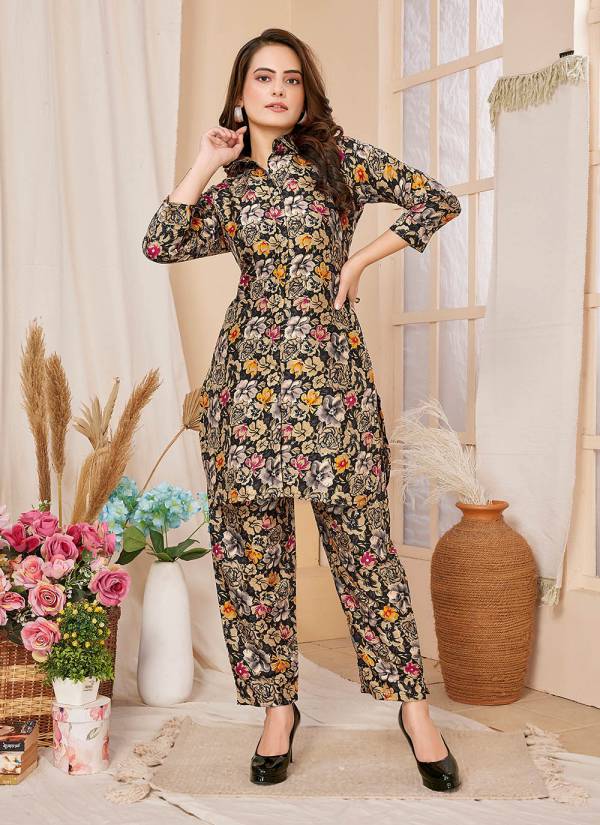Deep Maroon Stone Work Cotton Designer Kurti