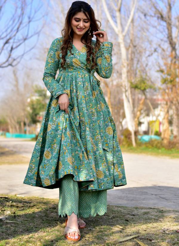Burnt Orange Stone Work Muslin Georgette Kurti