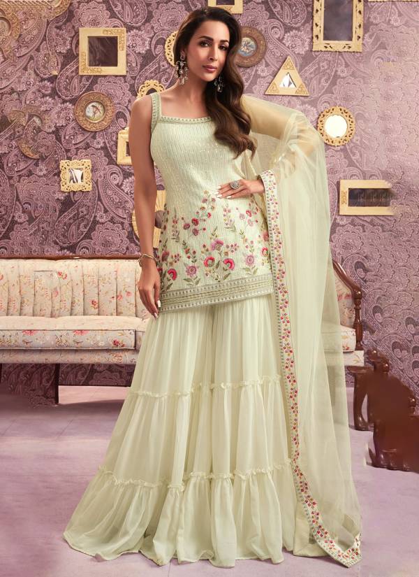 Blush Pink Hand Block Printed Art Silk Embroidered Suit