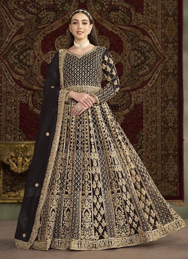 Blush Pink Gota Patti Net Wedding Gown