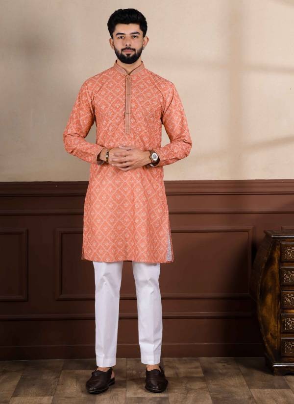 Turquoise Stone Work Khadi Mens Shirt