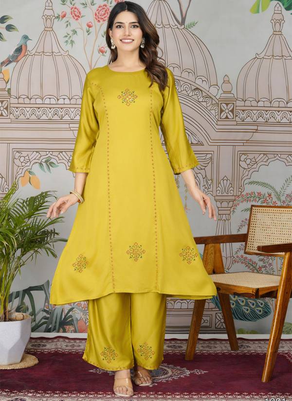 Fuchsia Thread Embroidered Muslin Cotton Kurti