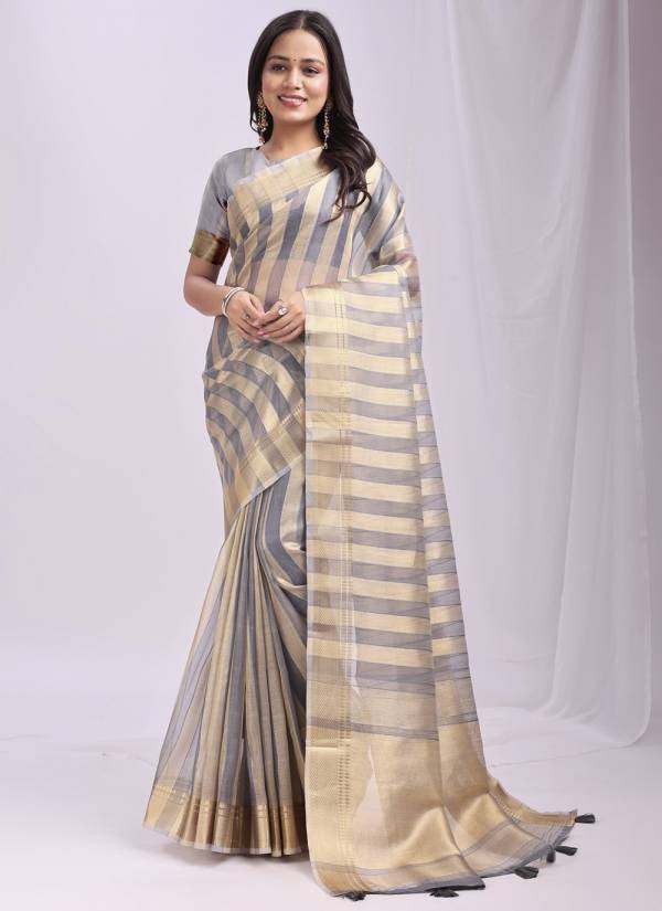 Sea Green Stone Work Georgette Silk Saree