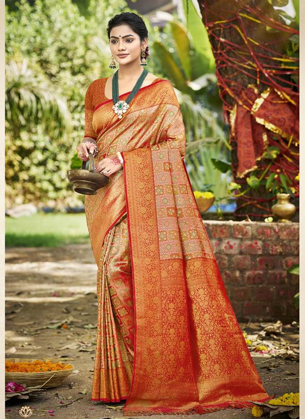 Lavender Zari Woven Crepe Banarasi Silk Saree