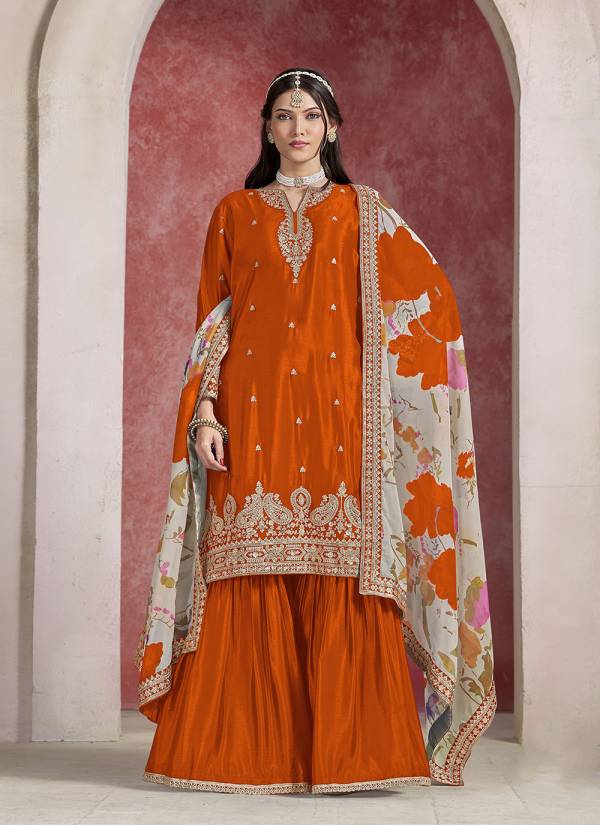 Sea Green Hand Block Printed Georgette Lawn Pakistani Suit