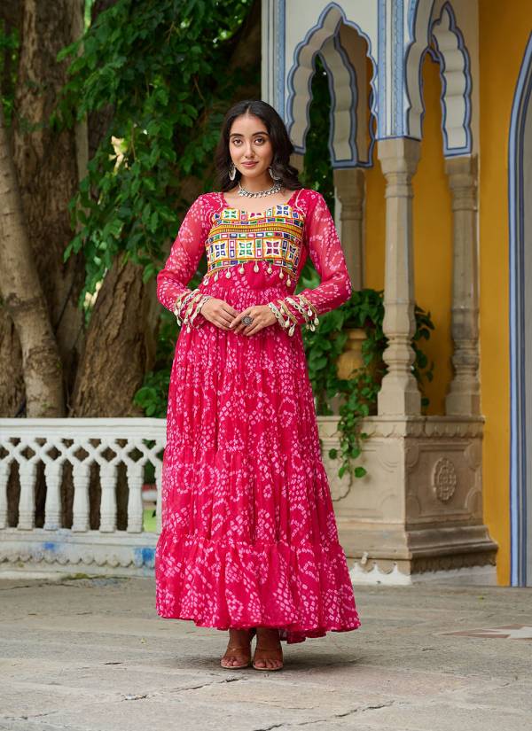 Olive Green Zardozi Embellished Crepe Anarkali Gown